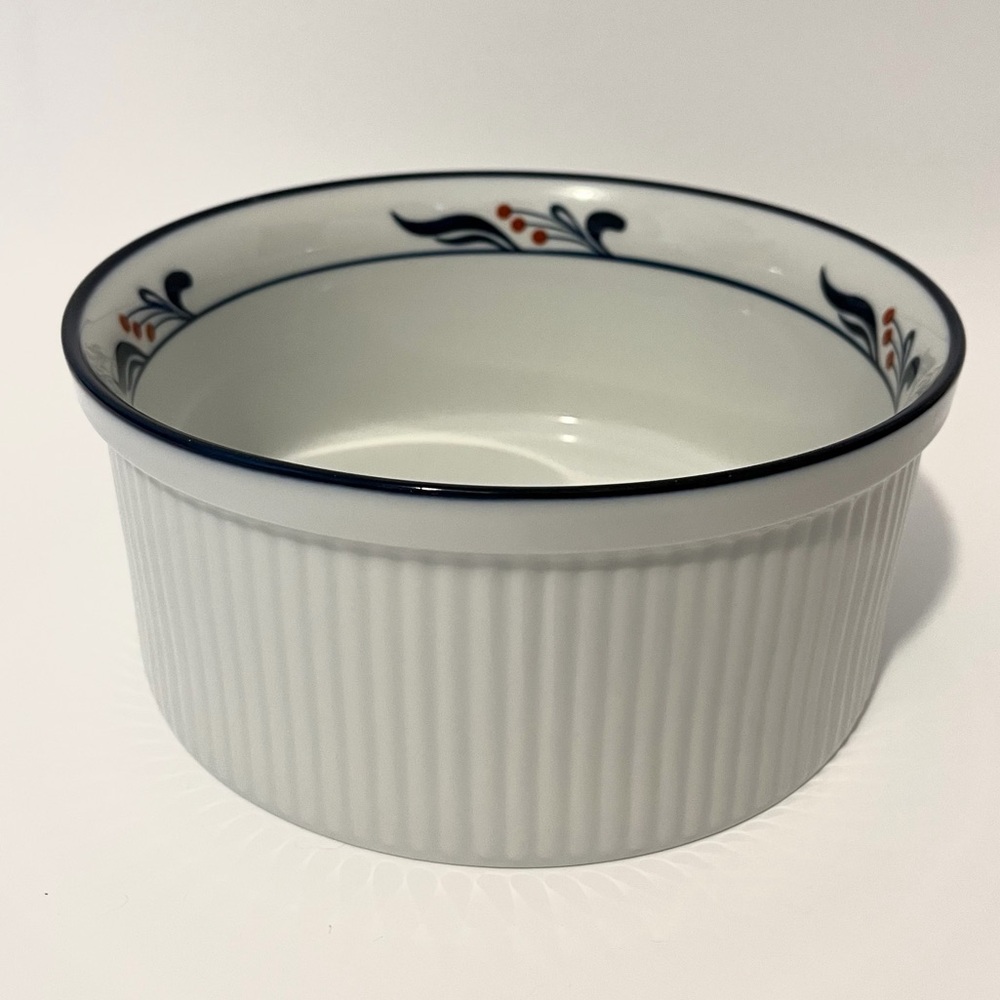 Dansk Bistro Maribo Souffle Dish Ceramic Casserole Japan Vintage 8"